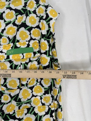 Diane Von Furstenberg XS Hooded Floral Print Vest Full Zip Target Womens NWT