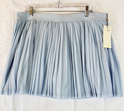 Calia Pleated Tennis Skort XXL Blue Womens Skirt W/ Shorts New NWT