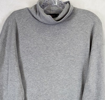 J Crew Oarsman Shirt XL Mens Gray Turtleneck Long Sleeve Vintage 90s Made In USA