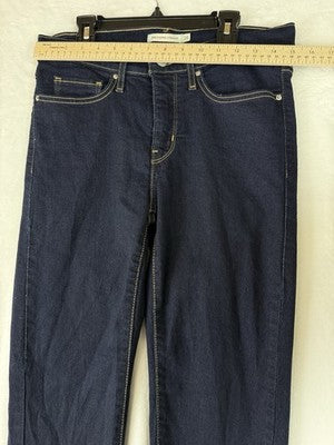 Levis 314 Shaping Straight Leg Jeans 28 Womens Dark Blue Rinse 28x28 Levi’s