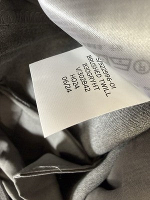 Gap Wide Leg Pants Womens Large Gray Seamed Pull On Brushed Twill New NWT