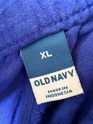 Old Navy Dimension Shorts XL Blue High Rise Cotton Gauze Blue Drawstring Women