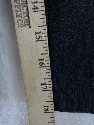 Lee Denim Capri Pants 12 Petite Dark Blue Jean Womens Just Below The Waist