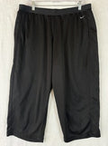 Nike Dri Fit Capri Pants XL Womens Black Loose Workout