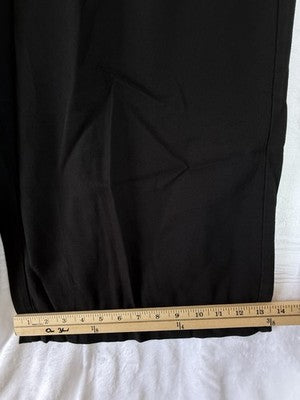 Gap X Doen Pants 8 High Rise Pleated Trousers Black Wide Leg Womens New NWT