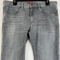 Hugo Boss Jeans Men 34x32 Grey Gray Slim Fit Straight Leg