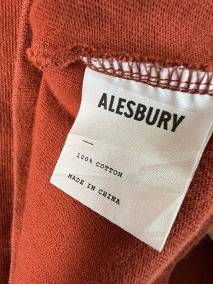 Alesbury Shirt Large Heavyweight Pocket Tee Short Sleeve Mens Red 100% Cotton