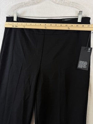 Jones New York XL Ponte Pants Black Pull On Straight Leg Mid Rise New