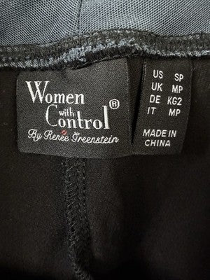 Women With Control Capri Pants Small Petite Scallop Hem Denim Jeans Black New