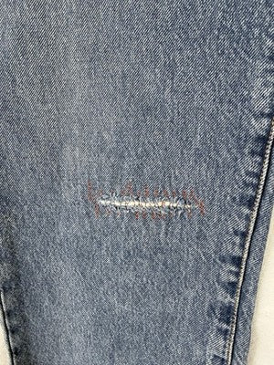 Levis 501 Skateboarding Jeans Mens Button Fly Strong 30x32 Blue Straight Leg