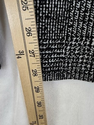 Lands End Starfish Leggings Large Womens Black White Print Pull On