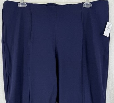 Gap Double Knit Ponte Crop Kick Pants XXL Women Navy Blue Pull On New NWT