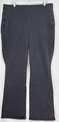NYDJ Pull On Jeans 1X Gray Black Lot SanSpring Denim Lift Tuck Plus Size Womens