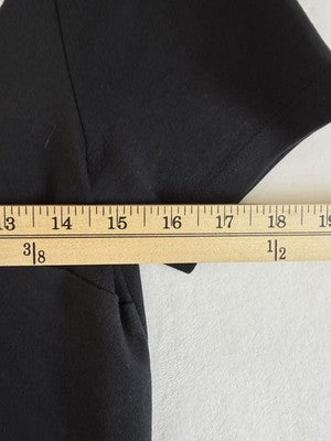 Talbots XS Dress Short Sleeve Black Tee Pull On Womens Shift