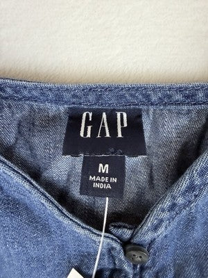 Gap Tops Medium Denim Peplum Cami Blue Sleeveless Festival Boho New NWT