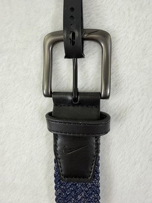 Nike G-Flex Woven Stretch Golf Belt Small Mens Blue 30 32 New NWT