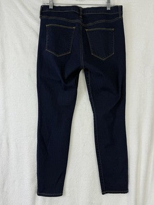 Gap True Skinny Jeans 30 Short Womens Dark Blue Rinse Denim