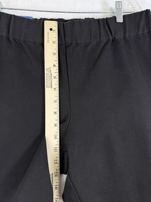 Soft Surroundings Large Petite Capris Black Triple Jeans Womens Pull On New NWT
