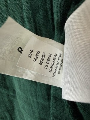 Gap Cotton Gauze Mini Shirtdress XL Tall Women Green Short Sleeve New NWT