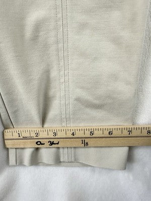 J Jill Essential Cotton Stretch Pants 16 Tan Beige Pull On Pockets Womens