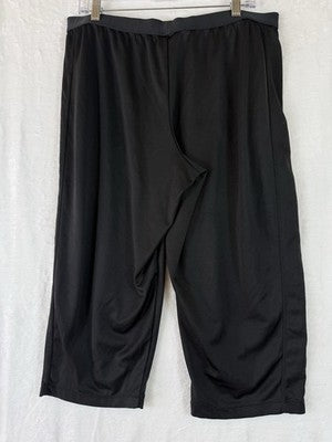 Nike Dri Fit Capri Pants XL Womens Black Loose Workout