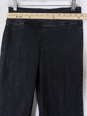 Aeropostale Pull On Flare Jeans Medium Womens Black Denim