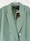 Studio By Torrid Blazer 3 Green 3X Twill Relaxed Menswear Jacket New NWT