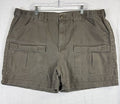 Cabelas Cargo Utility Shirts 44 Mens Brown Vintage 4.5” 100% Cotton Long Sleeve