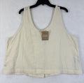 Patagonia Hemp Top Women Medium Island Whole Weave Natural Reversible Button New