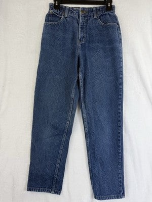 LL Bean Original Fit Relaxed Jeans 6 Petite Womens Blue Denim