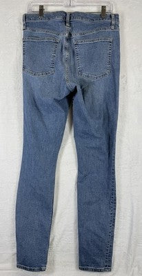 Gap True Skinny High Rise Jeans 31 12 Long Womens Blue Denim