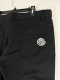 Burger King Uniform Womens 8 Jeans Pants Embroidered Logo Black Crew Employee