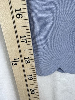 Talbots Chatham Crop Pants 10 Petite Women Scalloped Hem Blue Cotton Stretch 10P