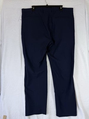 Gap Hybrid Slim Khakis Pants 38x30 Mens Navy Blue Tech Modern New NWT