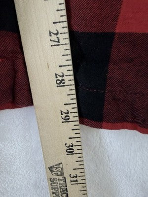 Gap Flannel Pajama Pants Mens Large Red Black Buffalo Check Plaid Drawstring PJ