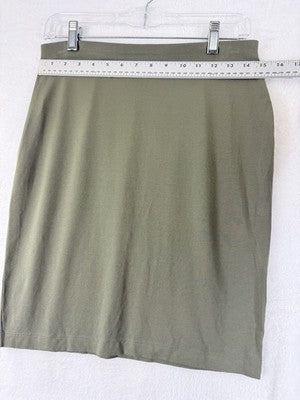 J Jill Wearever XS Petite Knit Skirt Pull On Green Short Stretch XSP