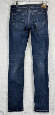 Aeropostale Skinny Jeans Women 0 Blue Denim Distressed