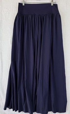 Halara Breezeful Skirt Large Blue Maxi High Waist Flowy Womens New NWT