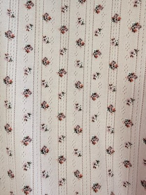 Gap Body Pajama Crop Pants Small Pointelle Pink Floral PJ Womens New