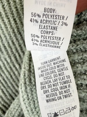 Offline By Aerie Sweater XS Green Tops Twist Front Long Sleeve Womens