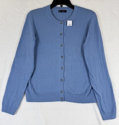Gap CashSoft Cardigan Sweater Women Small Petite Blue Cash Soft New NWT