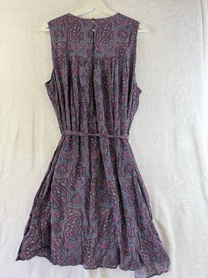 Gap Dress XL Womens Sleeveless Fit Flare Paisley Shift