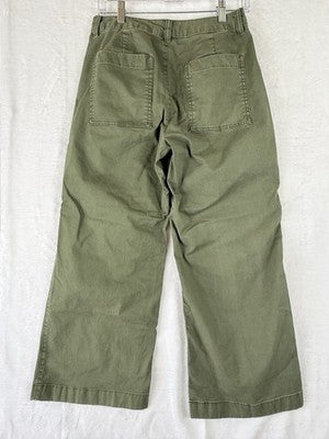 Gap High Rise Stride Ankle Pants 6 Petite Womens 6P Green