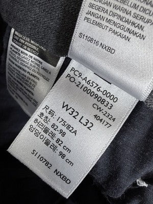 Dockers Signature Pleated Khaki Pants 32x32 Mens Black New NWT
