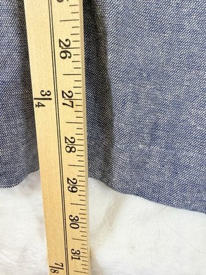 Gap Linen Blend Wide Leg Pants XL Womens Blue Pull On