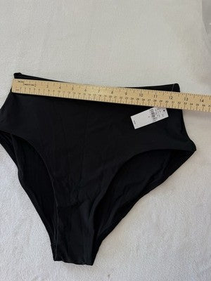 Gap High Rise Bikini Bottom Small Black Women Swimsuit New NWT