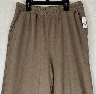 Gap Heavyweight Wide Leg Pants Medium Tall Womens Pull On Knit *FlawRead