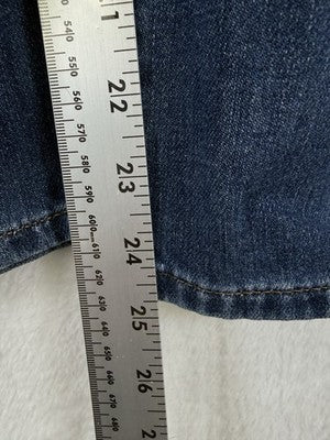 Express Wide Leg Jeans 14 Cropped High Rise Blue Womens