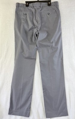 Banana Republic Dress Pants 32x34 Mens Gray Non Iron Slim Fit 100% Cotton