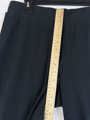 Coldwater Creek Endless Comfort Pants Black Medium Womens Pull On Straight Leg